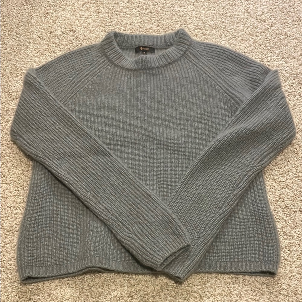 Quince cashmere fisherman sweater